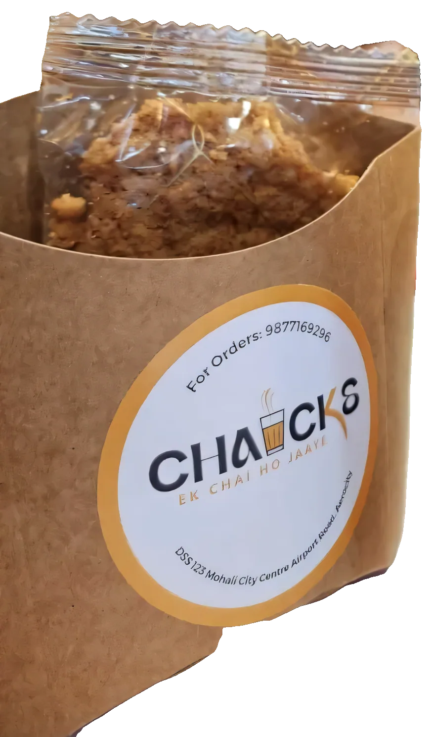 A CHAICKS kraft snack pack