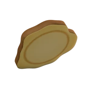 A slice of fresh ginger